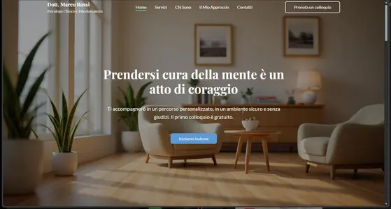 Sito Web per psicologo e psicoterapeuta (HTML, CSS, JAVASCRIPT)