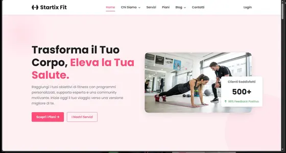 Sito Web Personal Trainer - Template One-Page HTML CSS JS