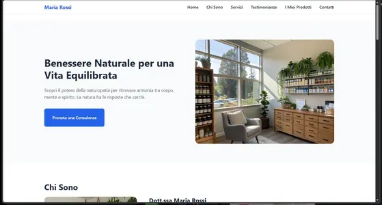 Sito web per Naturopati, erboristi, consulenti olistici