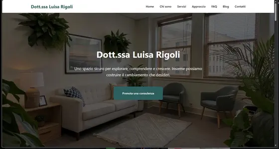 Professionisti della salute mentale: Sito Web Template One-Page